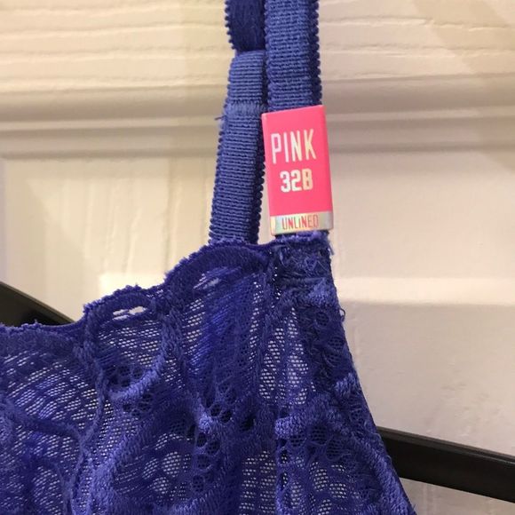 💖 PINK Victoria Secret Underwire Unlined Bra 32B BNWT - Picture 2 of 7